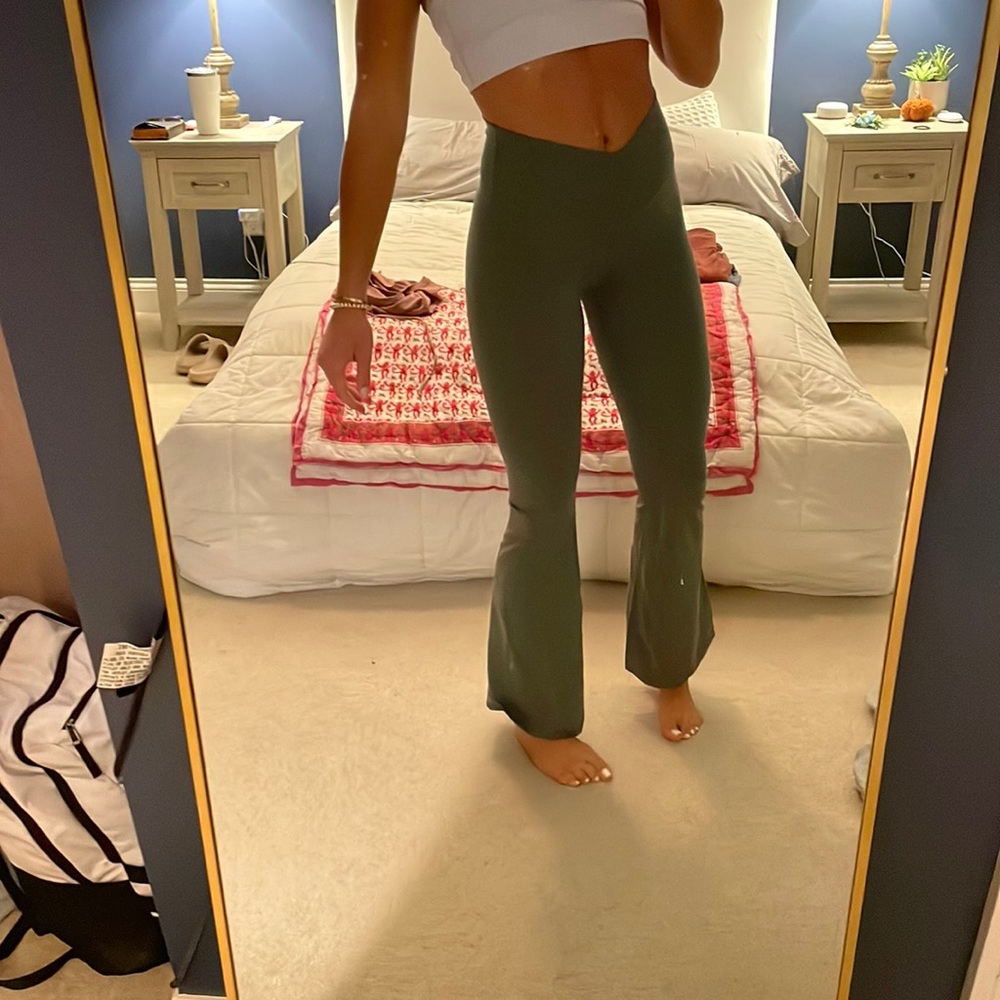 aerie flare crossover leggings